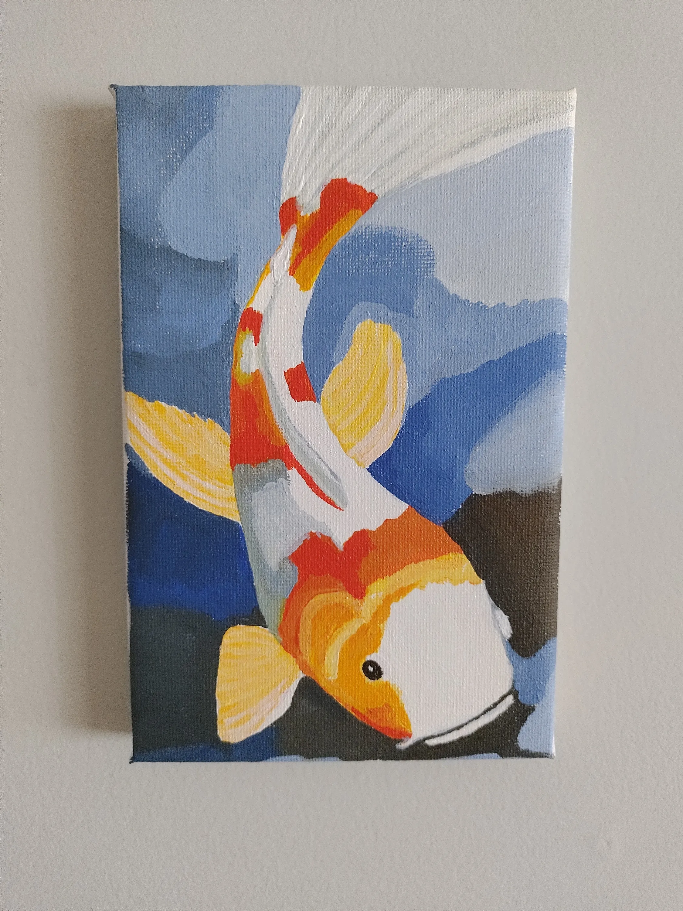 A koi fish Kevin painted